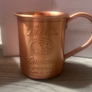 Tito’s vodka copper Moscow mule mug set of four